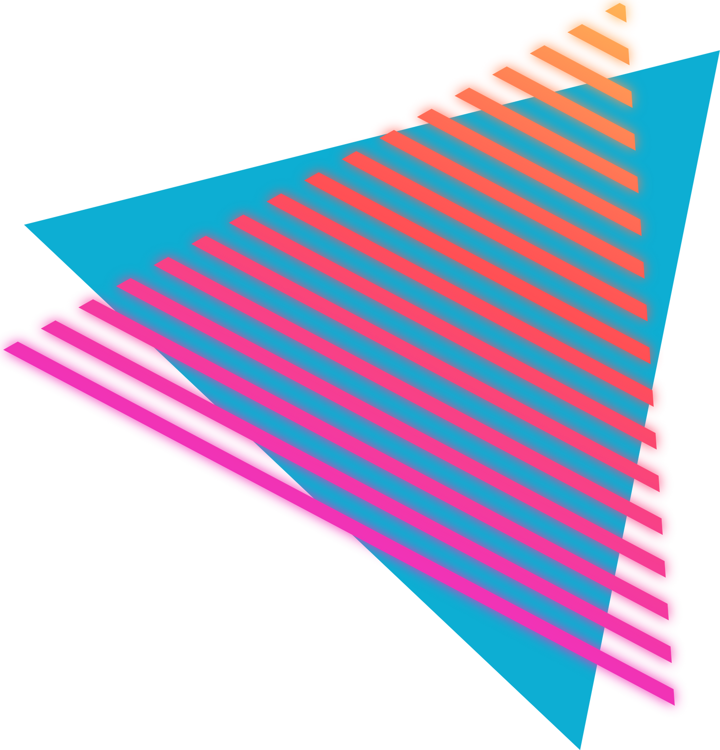 Triangle Abstract elements retro style 80s-90s. Illustration